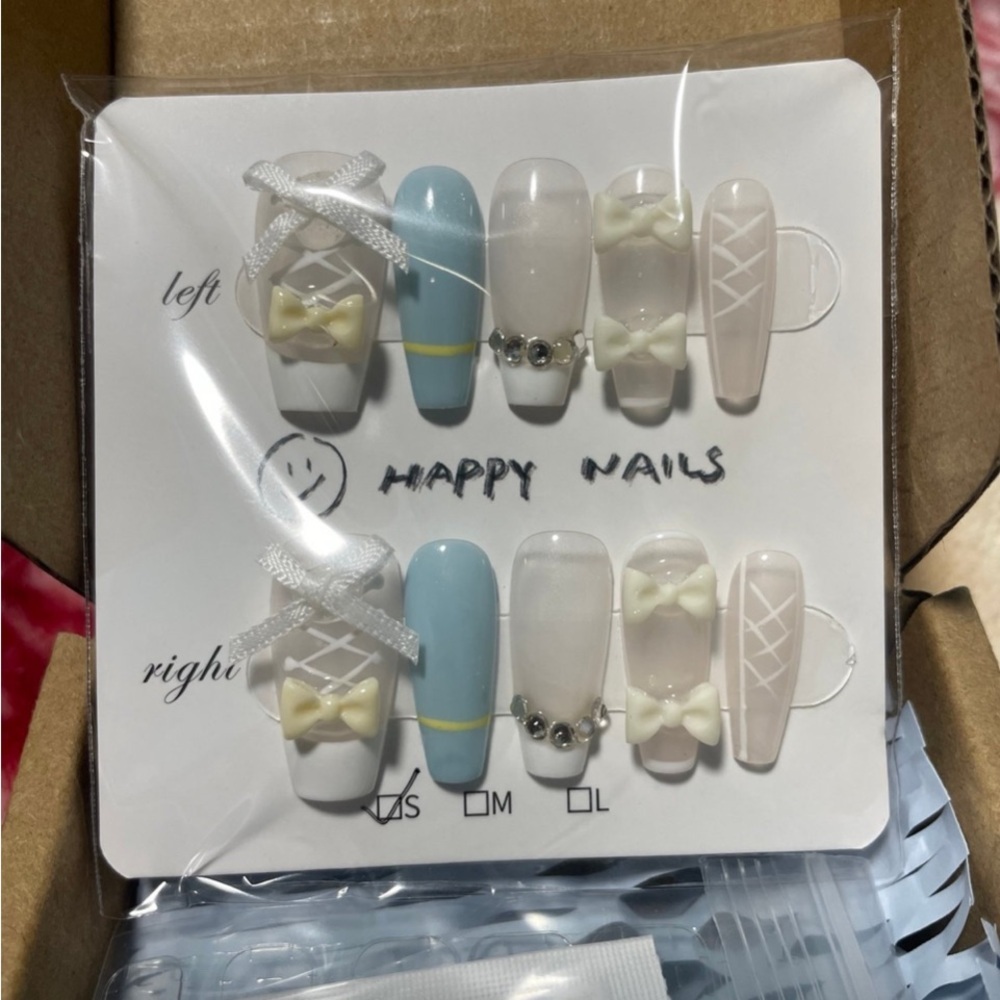 10pcs Handmade Press on Nails size S